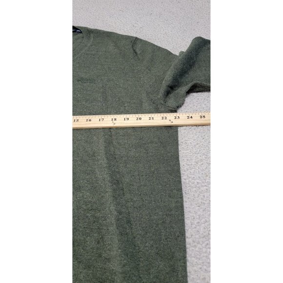 Superdry Mens Green V Neck Pullover Sweater Long‎ Sleeve Embroidered Size 2XL - Picture 6 of 8